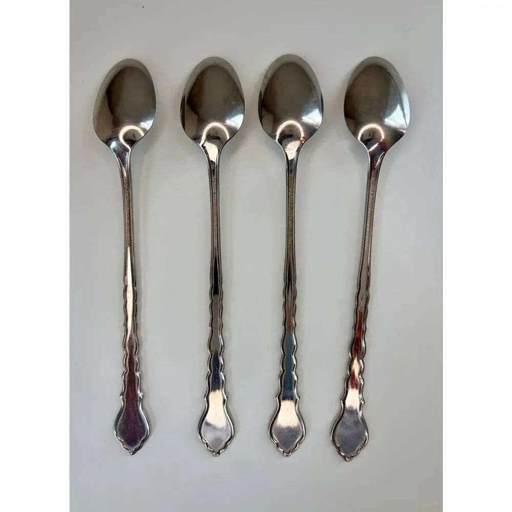 Oneida Cello Ice Tea Spoon Set of 4 (Set 1)
